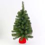 Artificial Christmas tree WARSAW, red jute sack, 90cm, Ø50cm