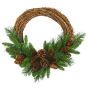 Decorative fir wreath ALFRED, green, Ø40cm