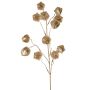 Artificial Physalis branch DUGONG with fruits, gold, 90cm