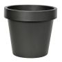 VOTHY plastic planter, matt black, 18 cm, Ø20 cm