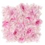Decorative peony, dahlia and hydrangea mat EVOLET, pink, 40x40cm