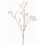 Artificial Lunaria branch KONIA, cream, 37"/95cm