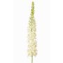 Artificial prairie candle SELINA, white, 130 cm, Ø9 cm