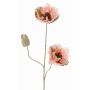 Artificial poppy MODLING, pink, 30"/75cm, Ø4.7"/12cm