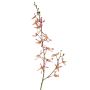 Artificial flower branch Cattleya orchid TRASSA, fuchsia-white-yellow, 31"/80cm