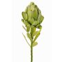 Artificial artichoke flower JENBALA, green, 35 cm, Ø7 cm