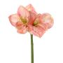 Artificial amaryllis NARWELA, pink-rose-cream, 70cm, Ø10–13cm