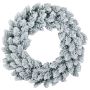 KIRUNA artificial fir wreath, snow-effect, Ø50cm