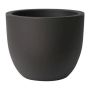ETRION round plastic planter, black, 61cm, Ø74cm