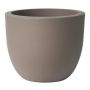ETRION round plastic planter, taupe, 61cm, Ø74cm