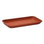 Rectangular flower box coaster URMINA made of plastic, terracotta, 19"x6"x1.2"/47x16x3cm