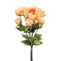 Artificial flower bouquet: VATANA peony bunch, peach, 20"/50cm, Ø7.1"/18cm