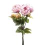 Artificial flower bouquet – VATANA peony bunch, light lilac-green, 50 cm, Ø 18 cm