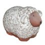 ZENARA ceramic sheep figurine, glazed, white, 17x11x12cm