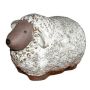 ZENARA ceramic sheep figurine, glazed, white, 24 x 16 x 16 cm