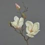Artificial magnolia MALBINE, white-pink, 20"/50cm, Ø 2.4"-4"/6-10cm