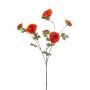 Artificial ranunculus DAVELLA, orange, 31"/80cm