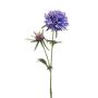 Artificial scabiosa branch BASOLO, lilac-blue, 55cm