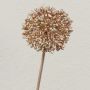 Artificial allium HELLA, glitter, champagne, 45cm, Ø8cm