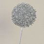 Artificial Allium HELLA, glitter, silver, 75cm, Ø11cm