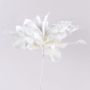 Decorative synthetic foam Agave pygmaea DANINA, white, 35 cm, Ø 30 cm