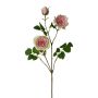 Artificial peony branch KROVEL, green-pink, 30"/75cm