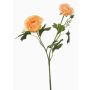 Artificial ranunculus flower branch FLORANCE, peach, 45cm