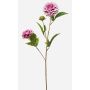 Artificial dahlia branch CEVAST, lilac-cream, 70 cm, Ø 7–8 cm