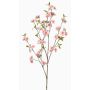 Decorative ornamental cherry branch VERIANO with blossoms, peach, 120 cm