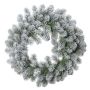 FRANKLIN artificial fir wreath, snow-covered, white-green, Ø60cm