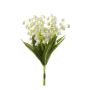 Artificial lily of the valley bouquet MELODY, white, 8"/20cm, Ø 0.4"/1cm