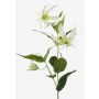 Textile flower Gloriosa FUJITA, cream-green, 31"/80cm, Ø 5.9"/15cm