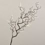 Artificial hazelnut branch BOLTON with catkins, brown-white, 65 cm