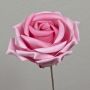 Decorative synthetic foam rose REGINE, pink, 30cm, Ø16cm