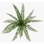Artificial GEVROL fern on a stand, flame-retardant, green, 14"/35cm