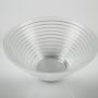 Grooved glass bowl SELMA made of glass, clear, 3.15"/8cm, Ø 7.48"/19cm