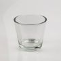 Flower pot/glass tea light RANA, clear, 3.94" x 5.12" x 5.51" / 10x13x14cm