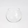 Globe vase - decorative glass TOBI EARTH, clear, 4.7" / 12cm, Ø5.5" / 14cm