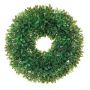 Artificial boxwood wreath FRITZ, green, Ø11"/27cm