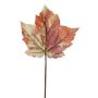 Artificial maple leaf ELMINU, orange-yellow, 16"/40cm