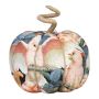 AKUNA decorative cotton pumpkin, handmade, cockatoo motif, multicoloured, Ø18cm