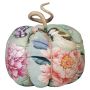 AKUNA decorative cotton pumpkin, handmade, butterfly and bird motif, multicoloured, Ø23cm