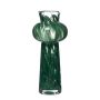 ARKANA glass flower vase, green-transparent, 29cm, Ø12.6cm