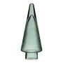 RICON decorative glass Christmas tree, metallic, green, 26cm, Ø9.5cm
