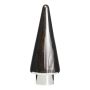 RICON decorative glass Christmas tree, metallic, silver, 31.5 cm, Ø11.5 cm