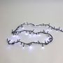GÜNTER string of lights, outdoor use, 8 programmes, 350 cool-white LEDs, 7.5m