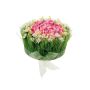 Artificial flower arrangement: roses and grass HAULANI, pink and white, 12cm, Ø20cm