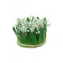 Artificial lily of the valley arrangement IKENNA, white, 12cm, Ø16cm
