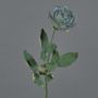 False rose FREIDA, Eco Collection, grey-light blue, 26"/65cm, Ø2.8"/7cm