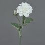False flower Dahlia GINGER, Eco Collection, white-purple, 24"/60cm, Ø4"/10cm